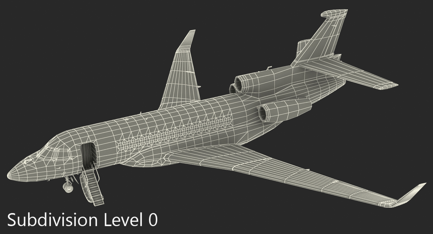 3D Dassault Falcon 7X model