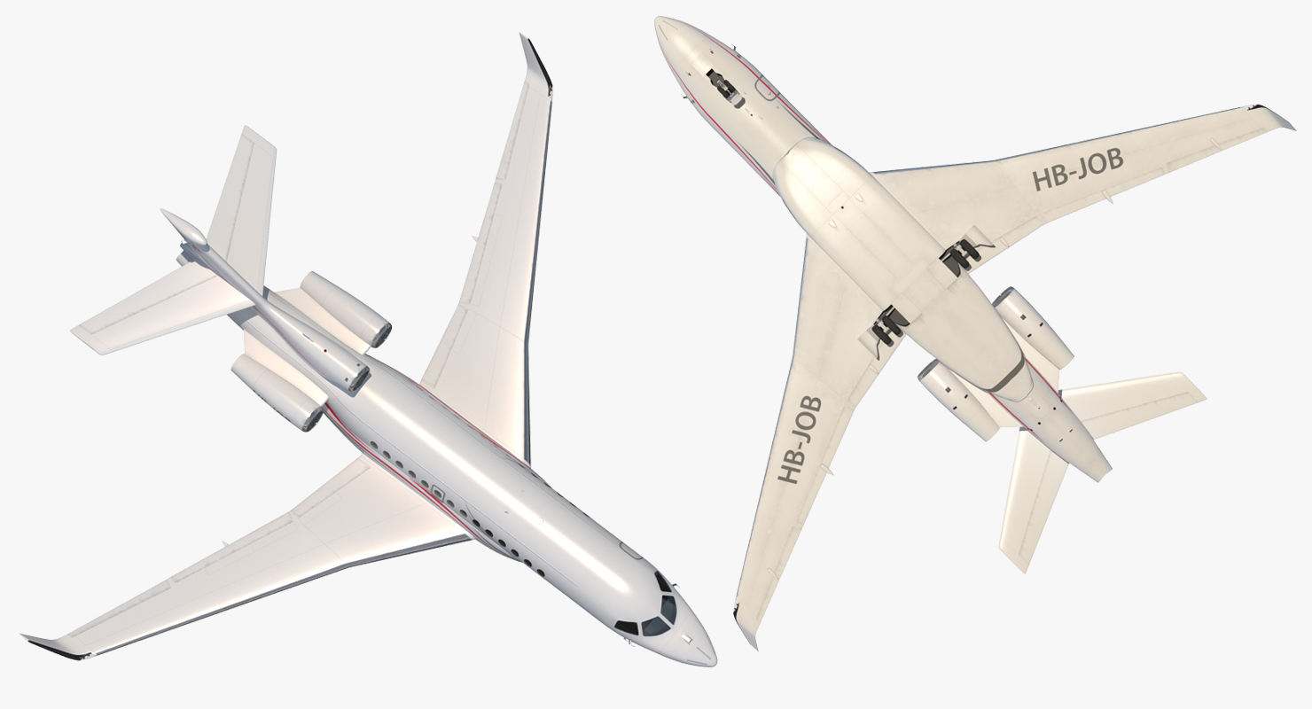 3D Dassault Falcon 7X model