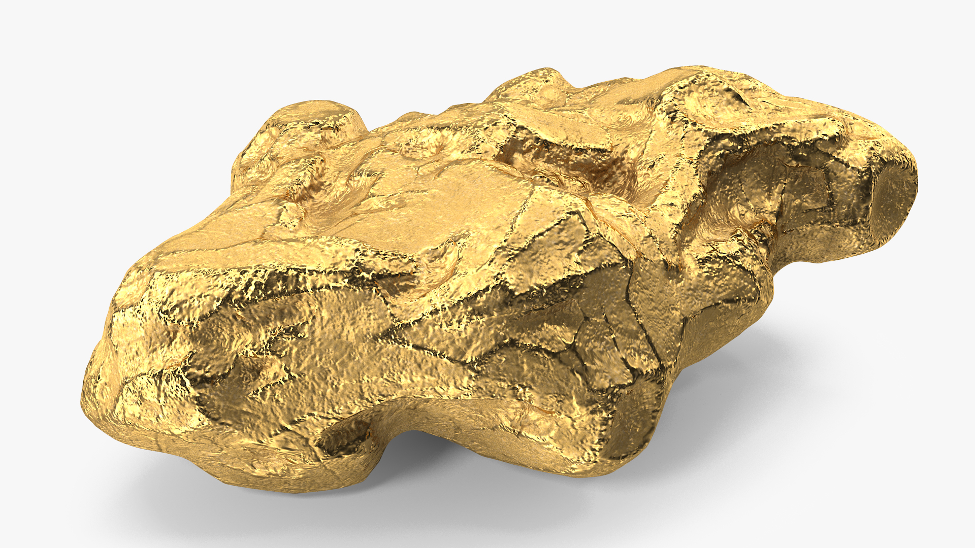 3D model Gold Natural Mineral