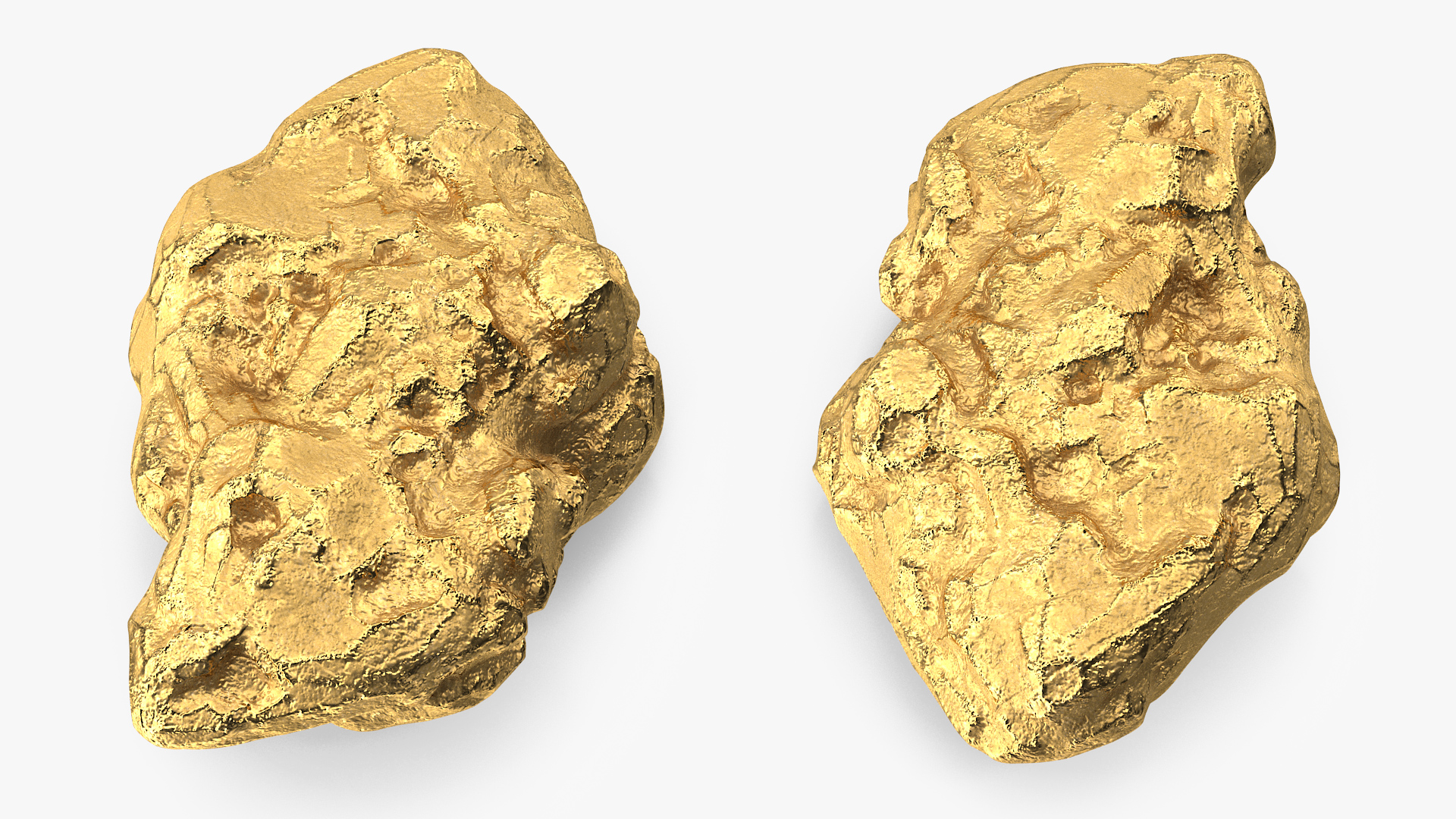 3D model Gold Natural Mineral