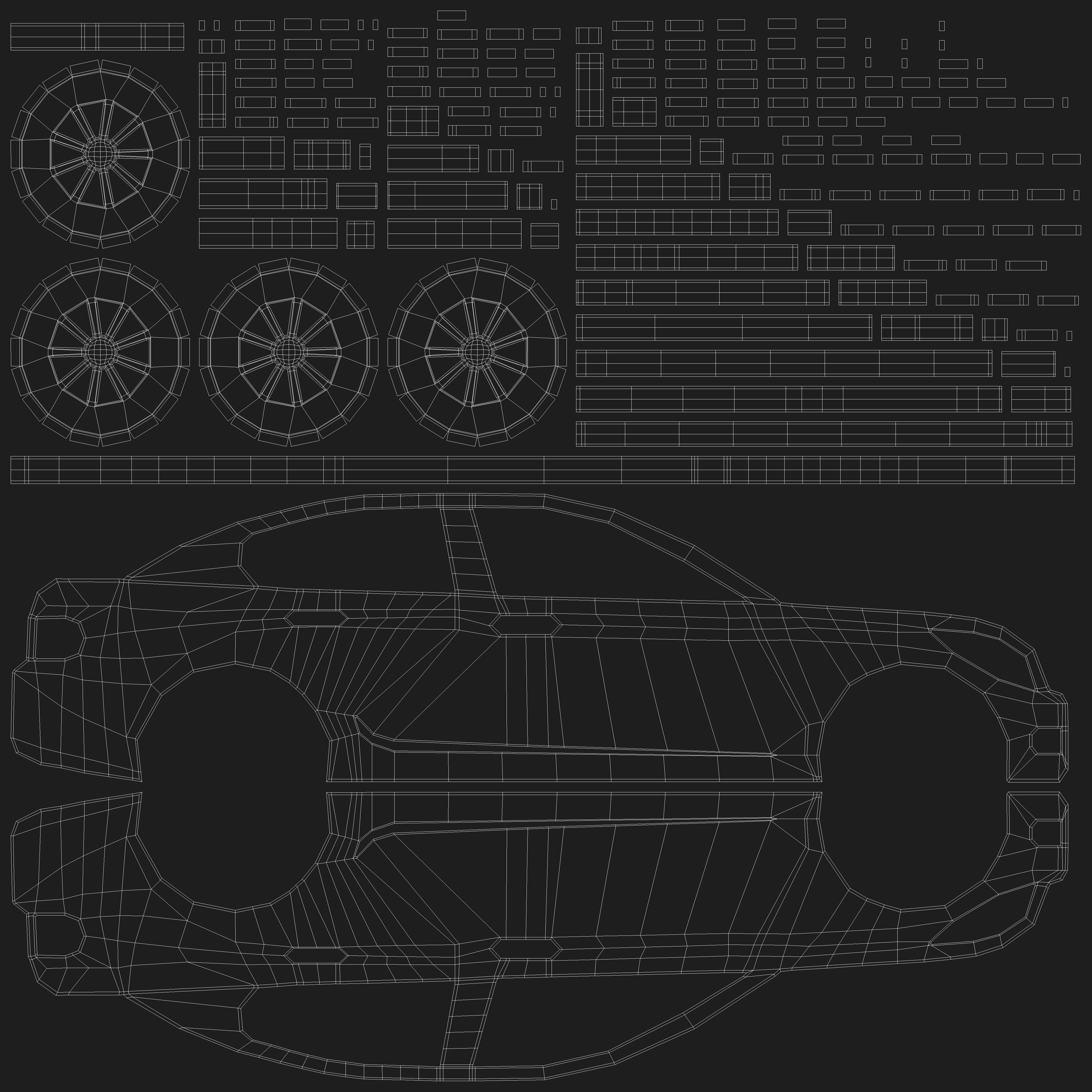 3D model Car Sedan Silhouette