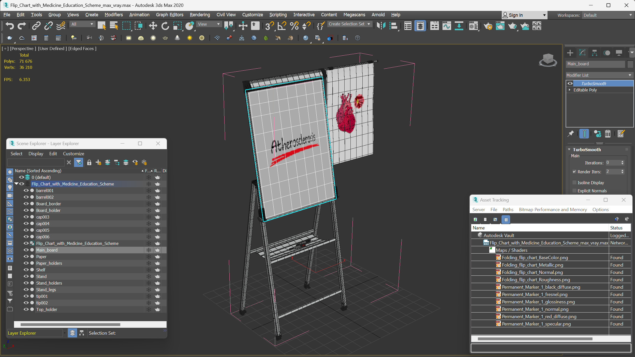 3D Flip Chart with Medicine Education Scheme