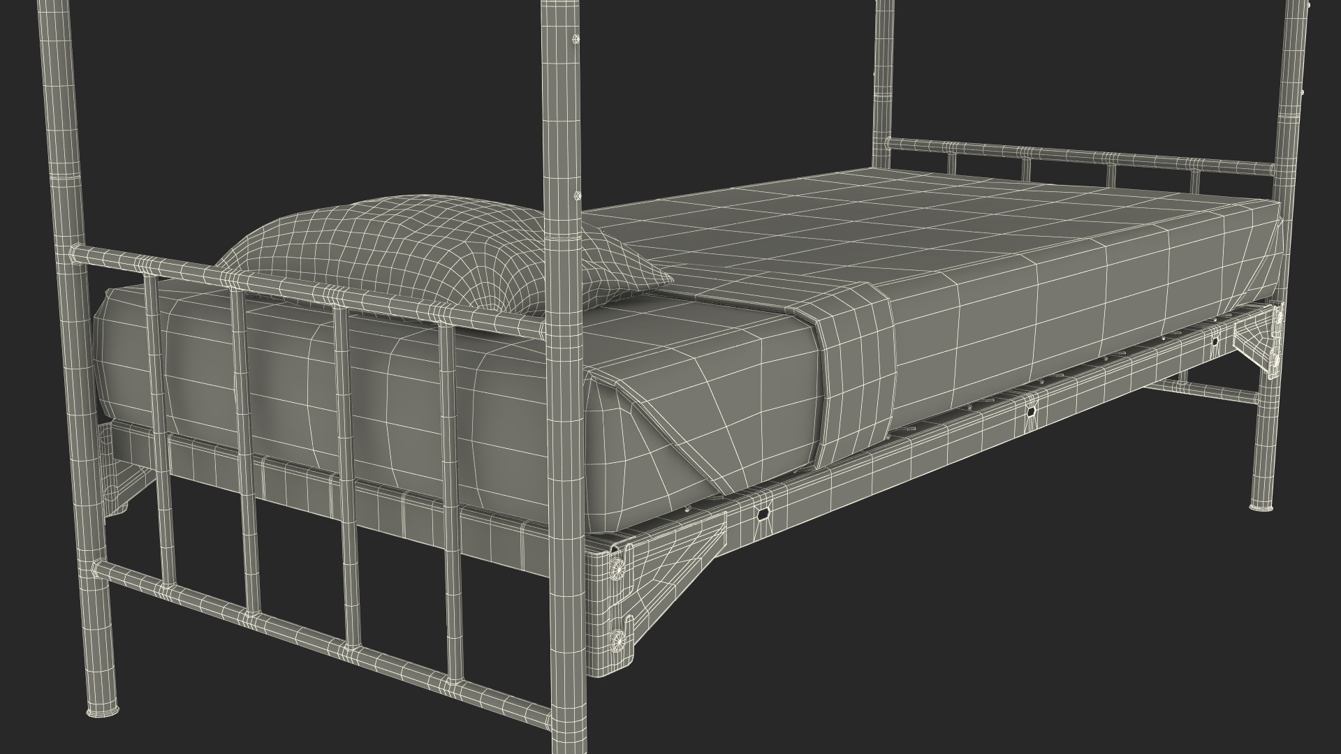 Army Bunk Bed New 3D