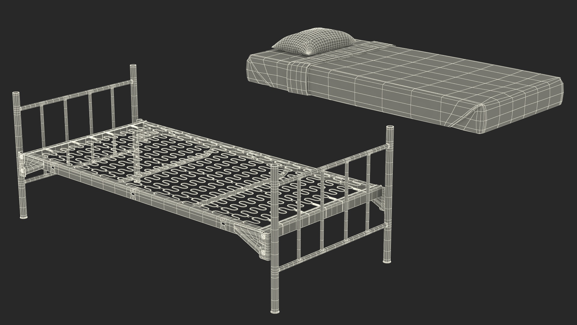 Army Bunk Bed New 3D