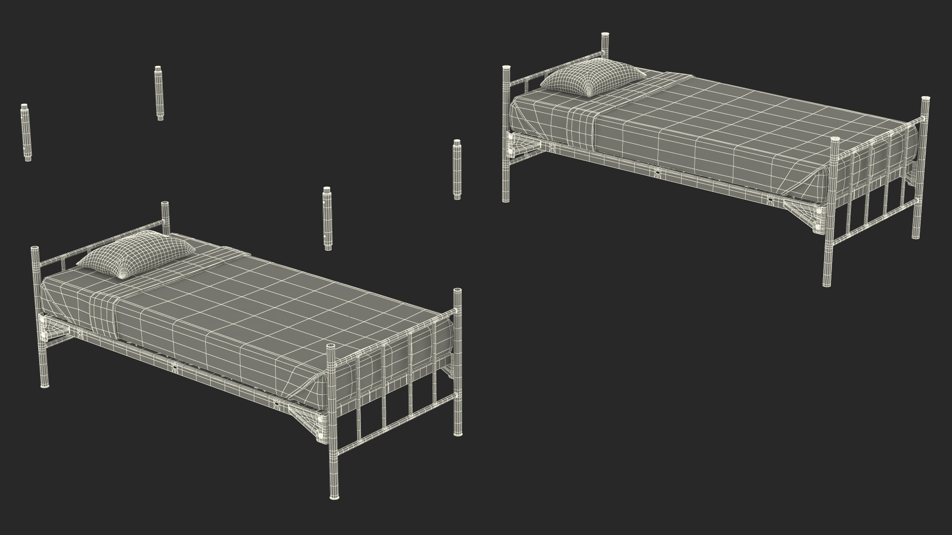 Army Bunk Bed New 3D