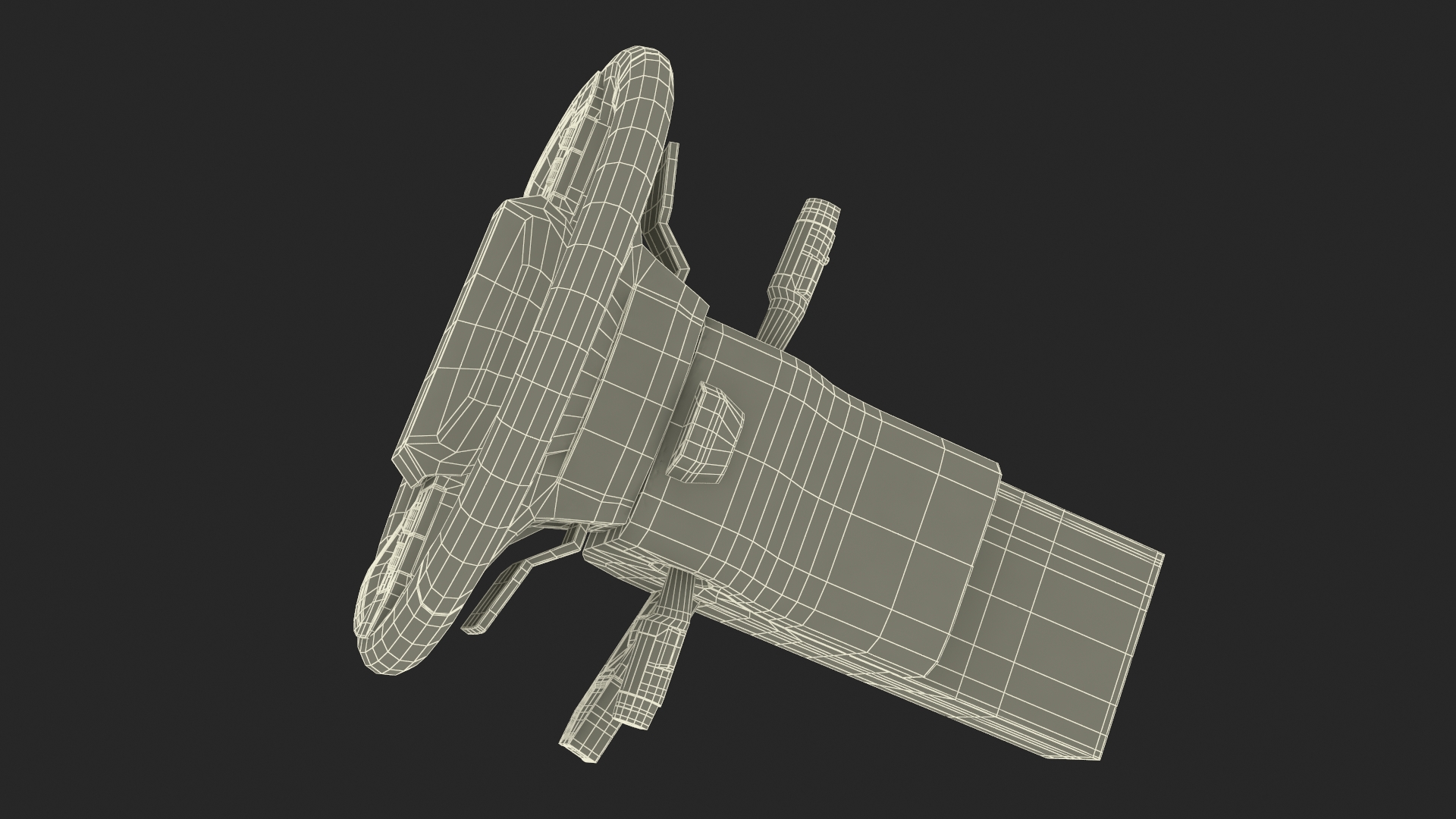 3D Steering Wheel with Controls model