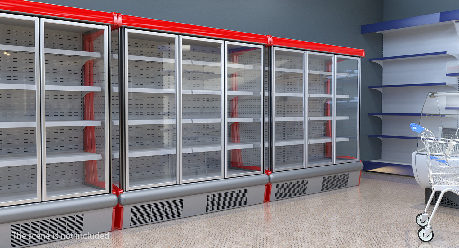 Multideck Display Fridge 3D model