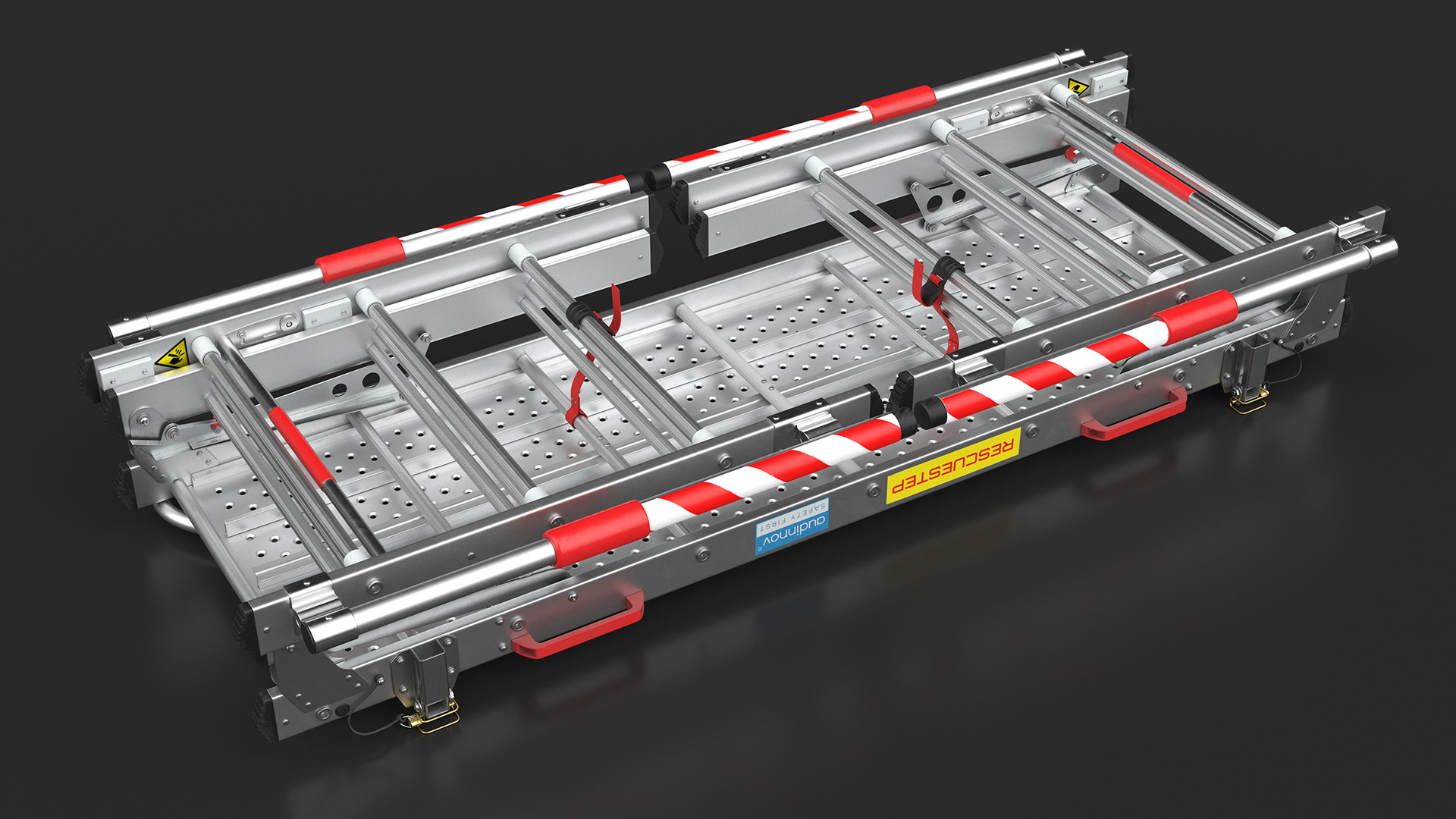 Rescue Platform with Stairs Rigged 3D model