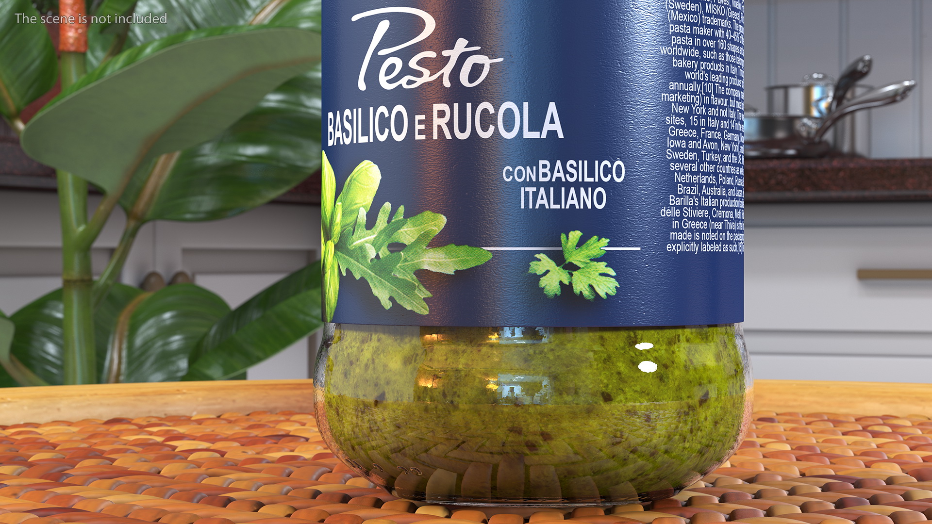 3D model Barilla Pesto Sauce 190 ml Set