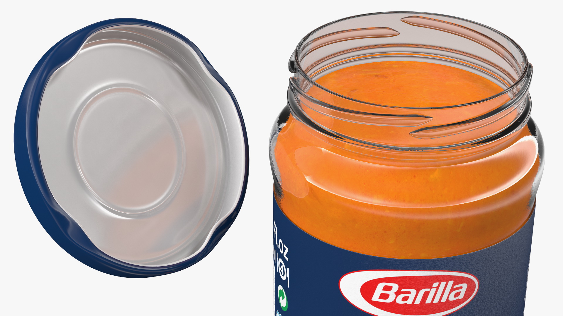 3D model Barilla Pesto Sauce 190 ml Set