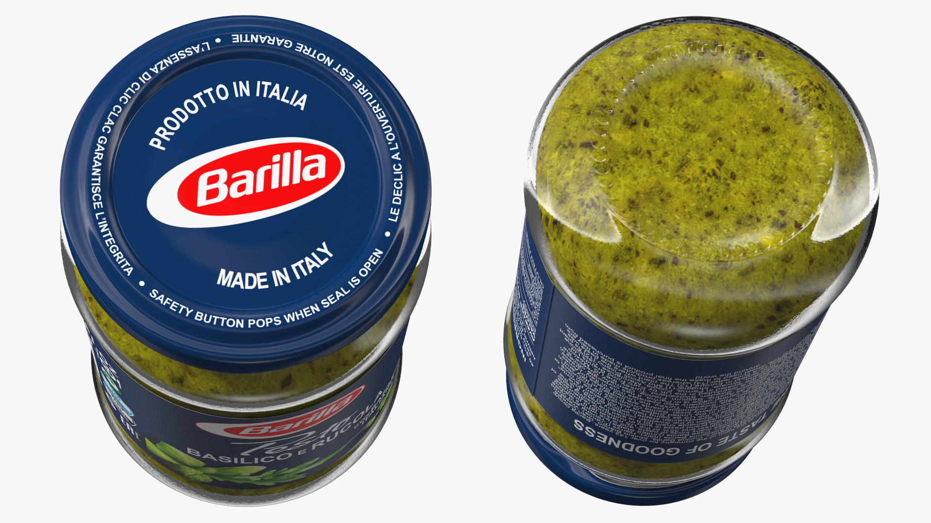 3D model Barilla Pesto Sauce 190 ml Set