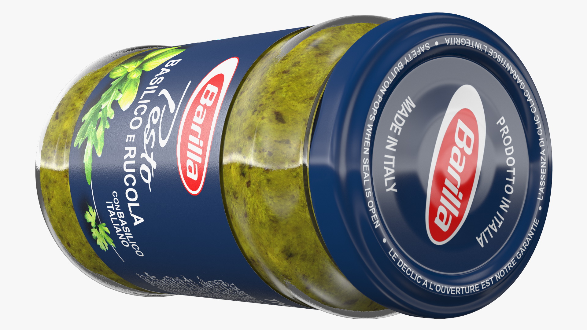 3D model Barilla Pesto Sauce 190 ml Set