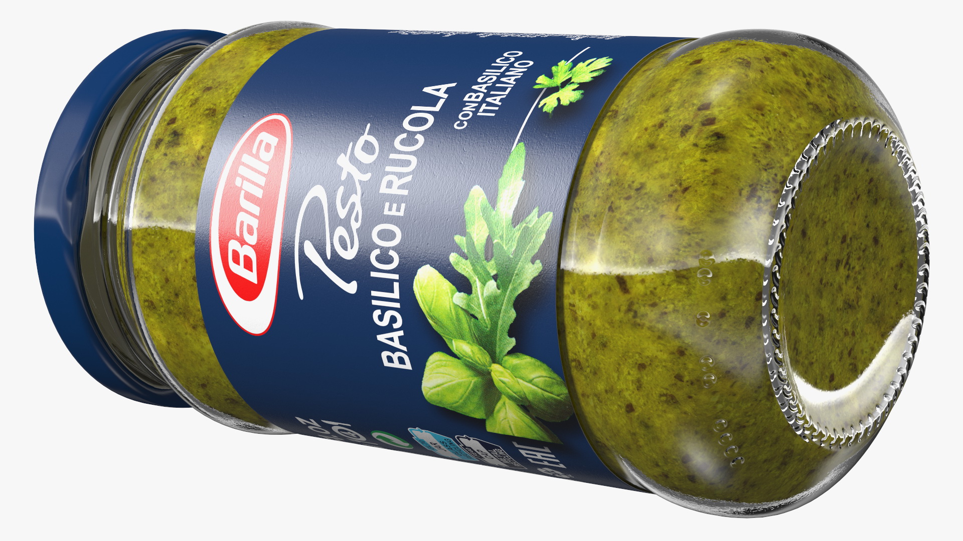 3D model Barilla Pesto Sauce 190 ml Set