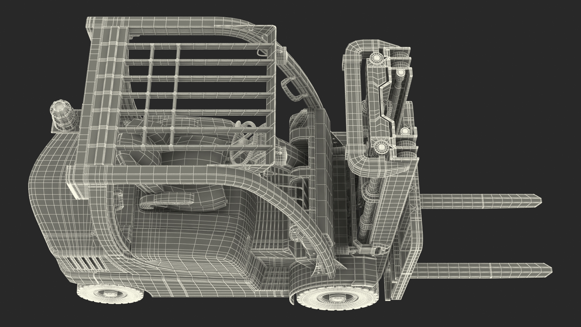 3D Toyota Core Electric Forklift Rigged