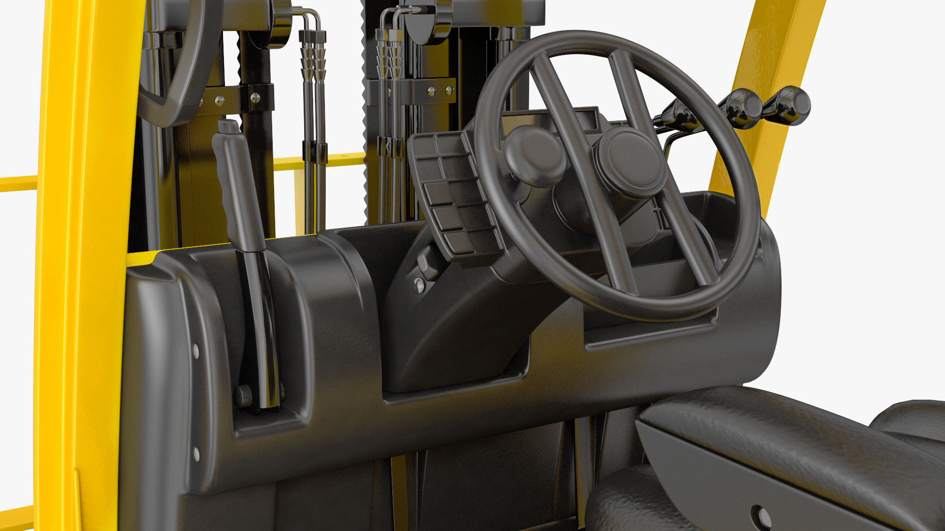 3D Toyota Core Electric Forklift Rigged