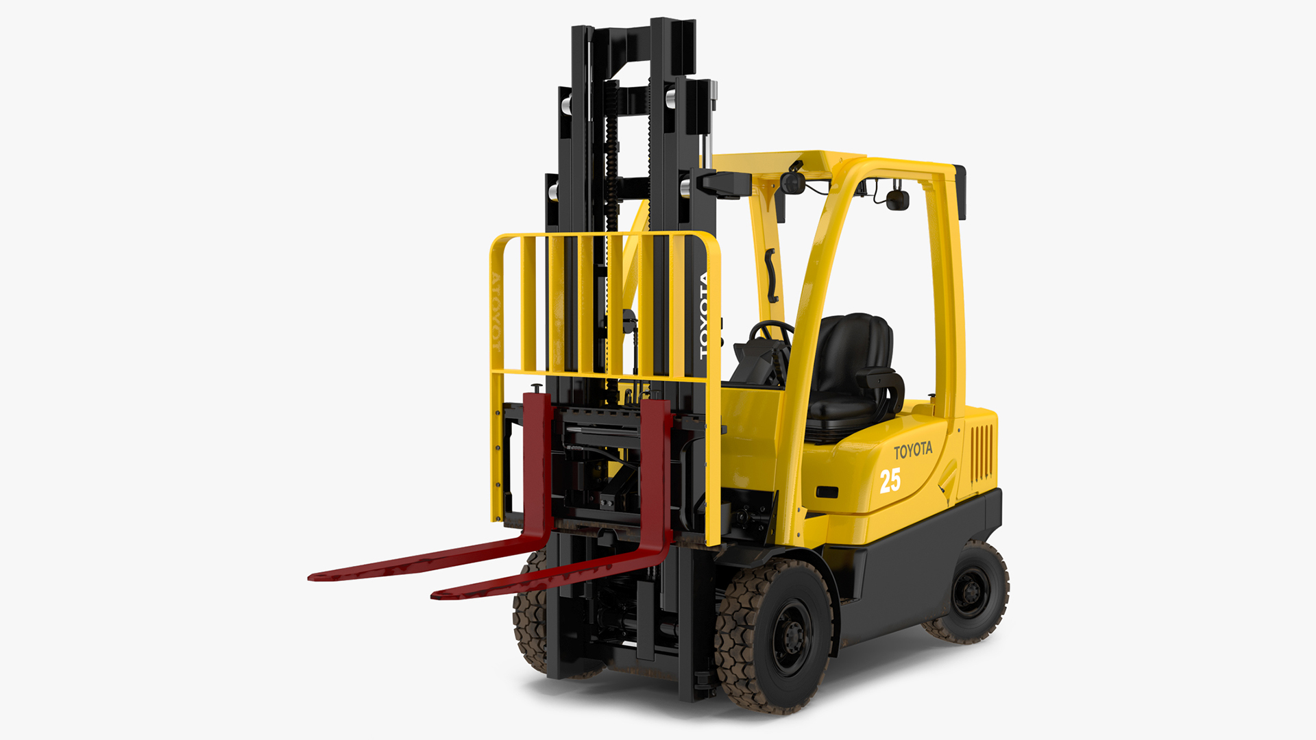 3D Toyota Core Electric Forklift Rigged