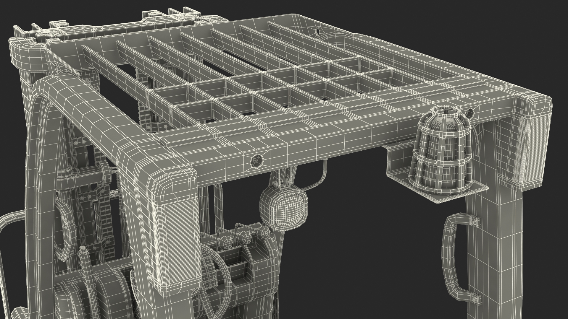 3D Toyota Core Electric Forklift Rigged