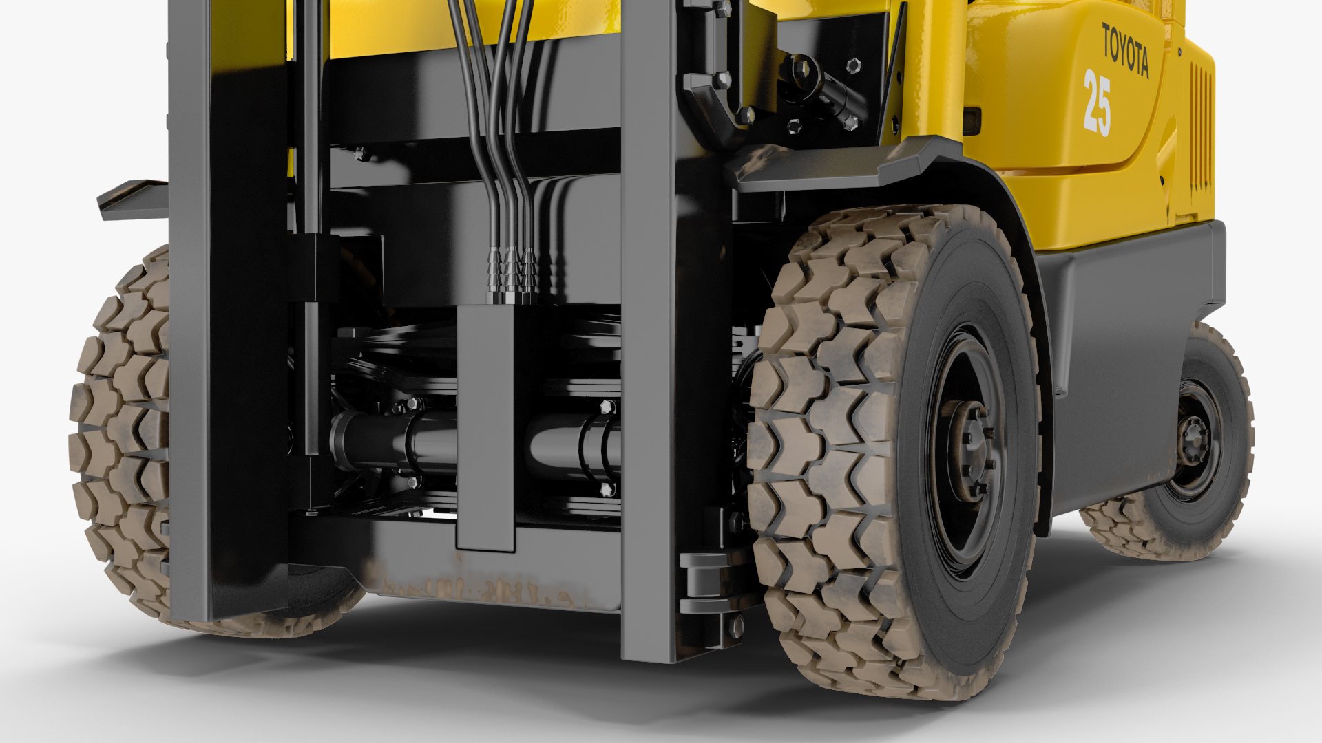 3D Toyota Core Electric Forklift Rigged