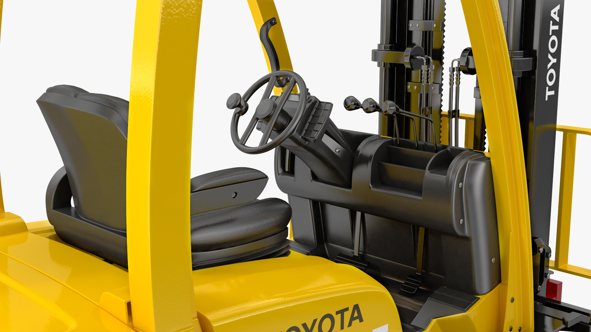 3D Toyota Core Electric Forklift Rigged