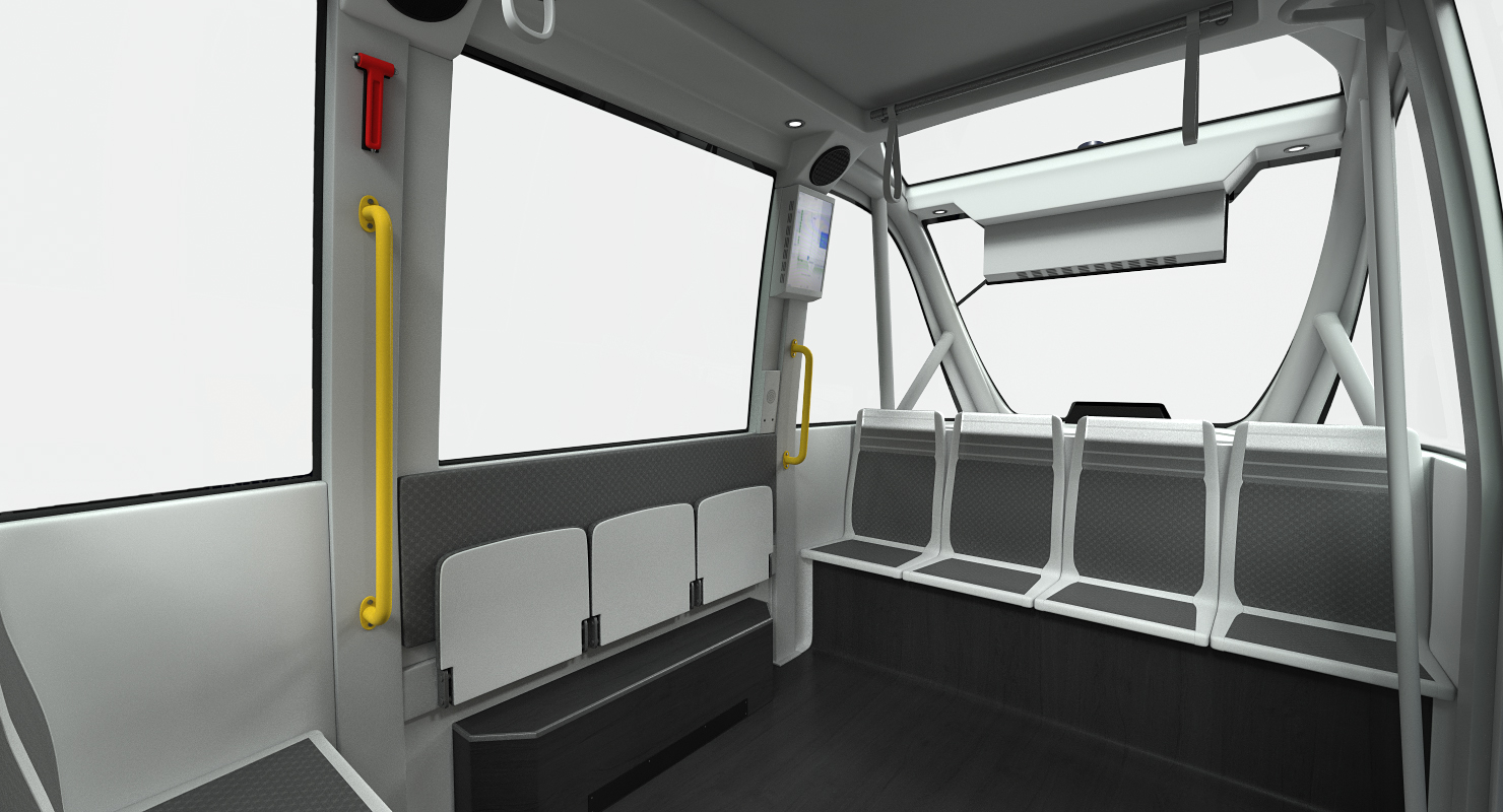 3D model Driverless Bus Navya Arma