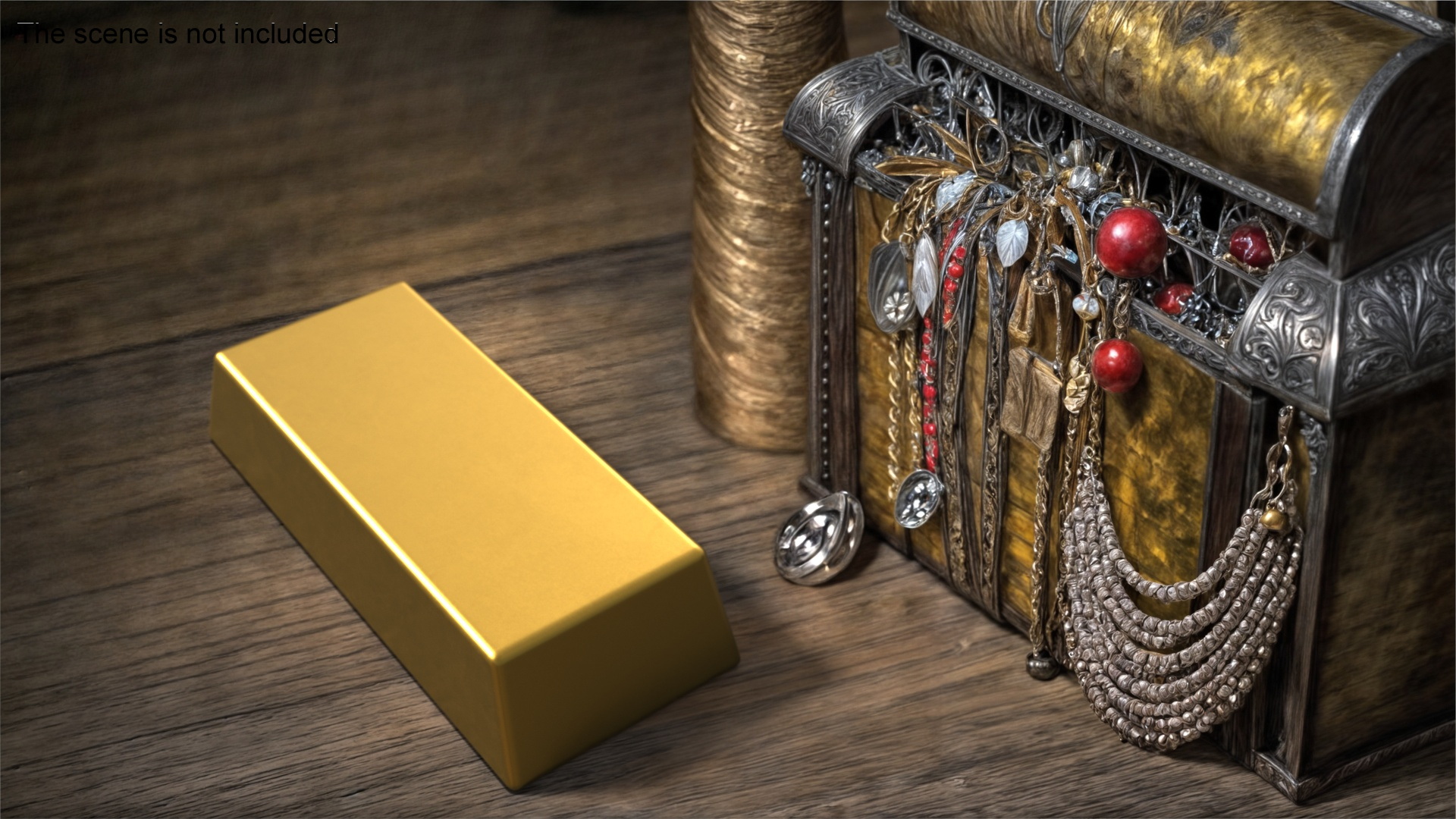 3D Gold Bullion Bar