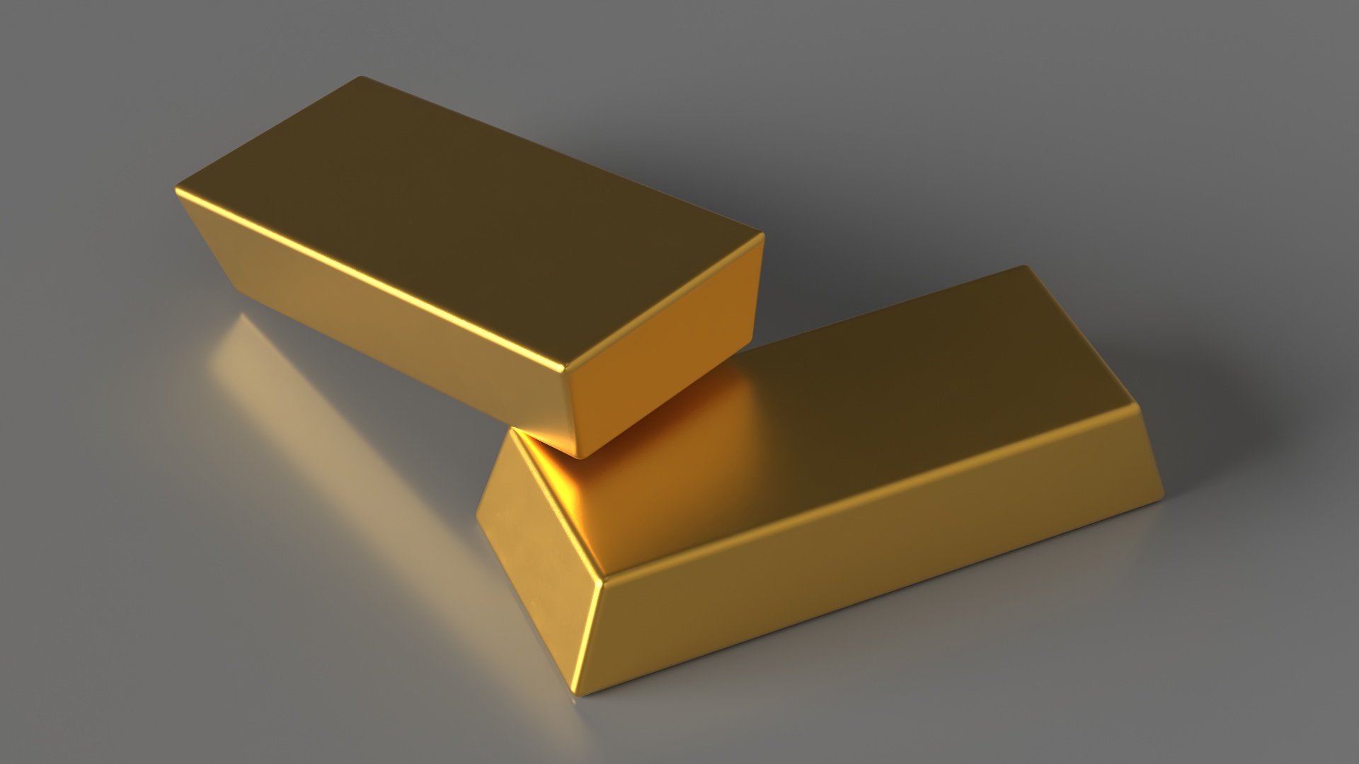 3D Gold Bullion Bar