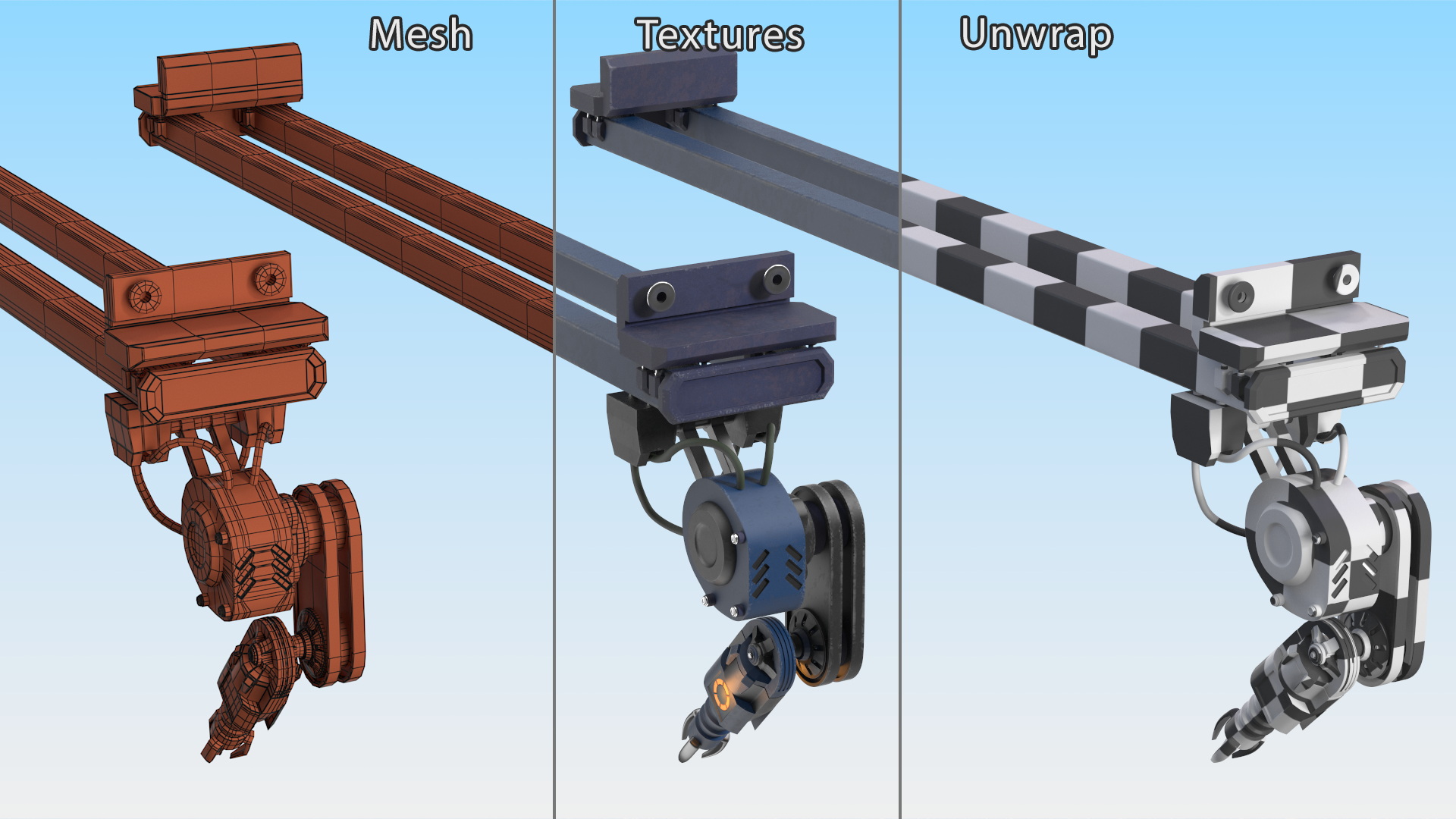 Industrial Robotic Arm Component 3D