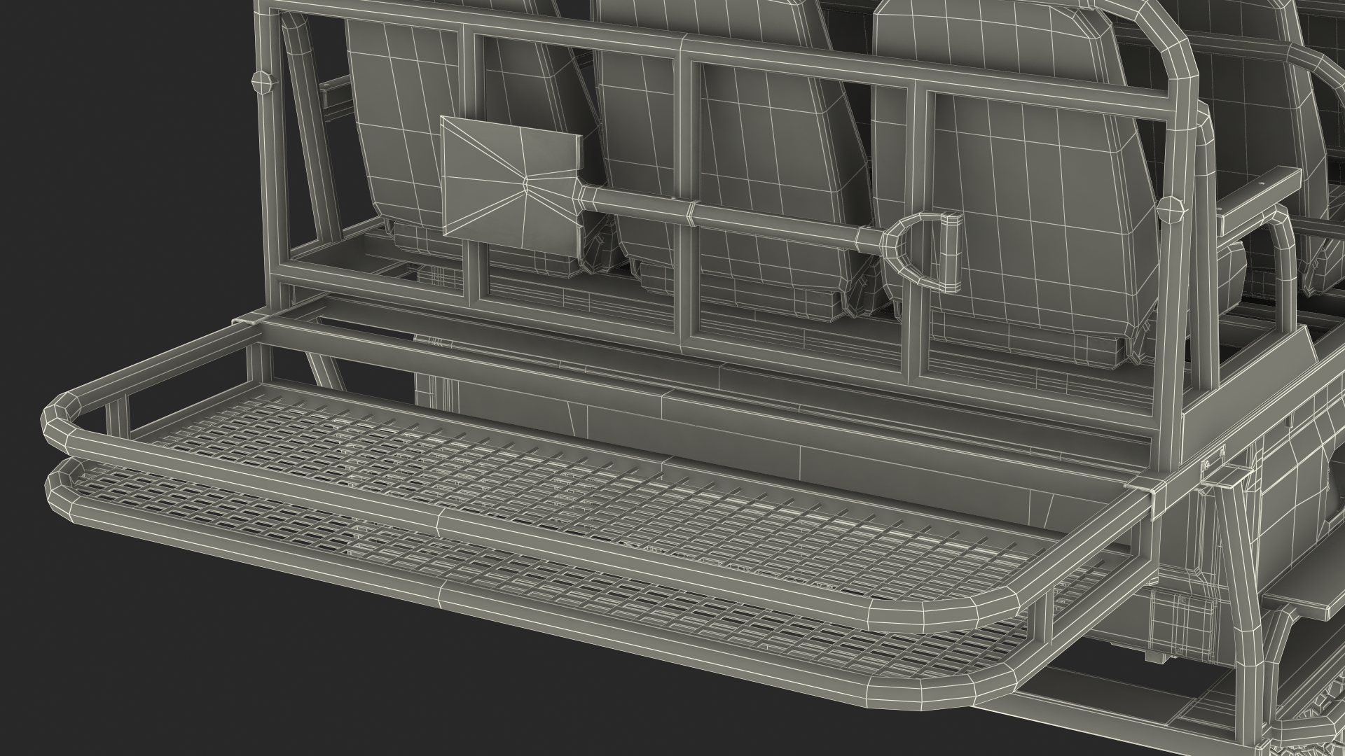 Toyota Land Cruiser Safari Open Sided Green Clean 3D model