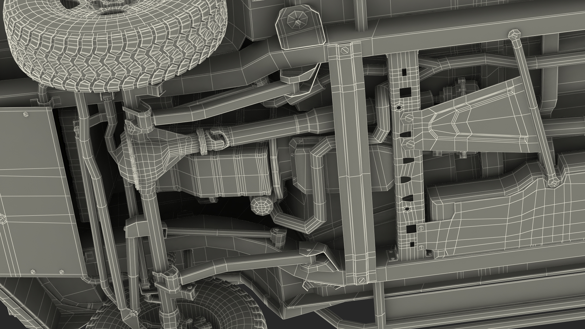 Toyota Land Cruiser Safari Open Sided Green Clean 3D model