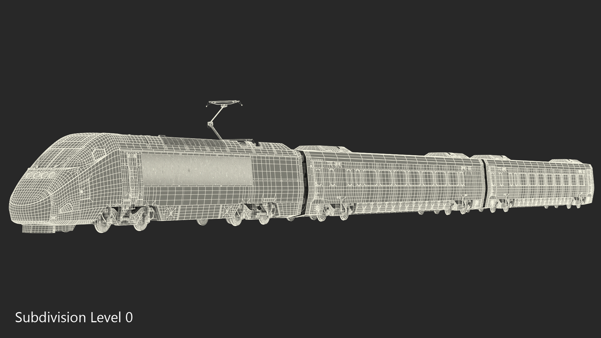 3D Amtrak Acela Express Train Rigged model