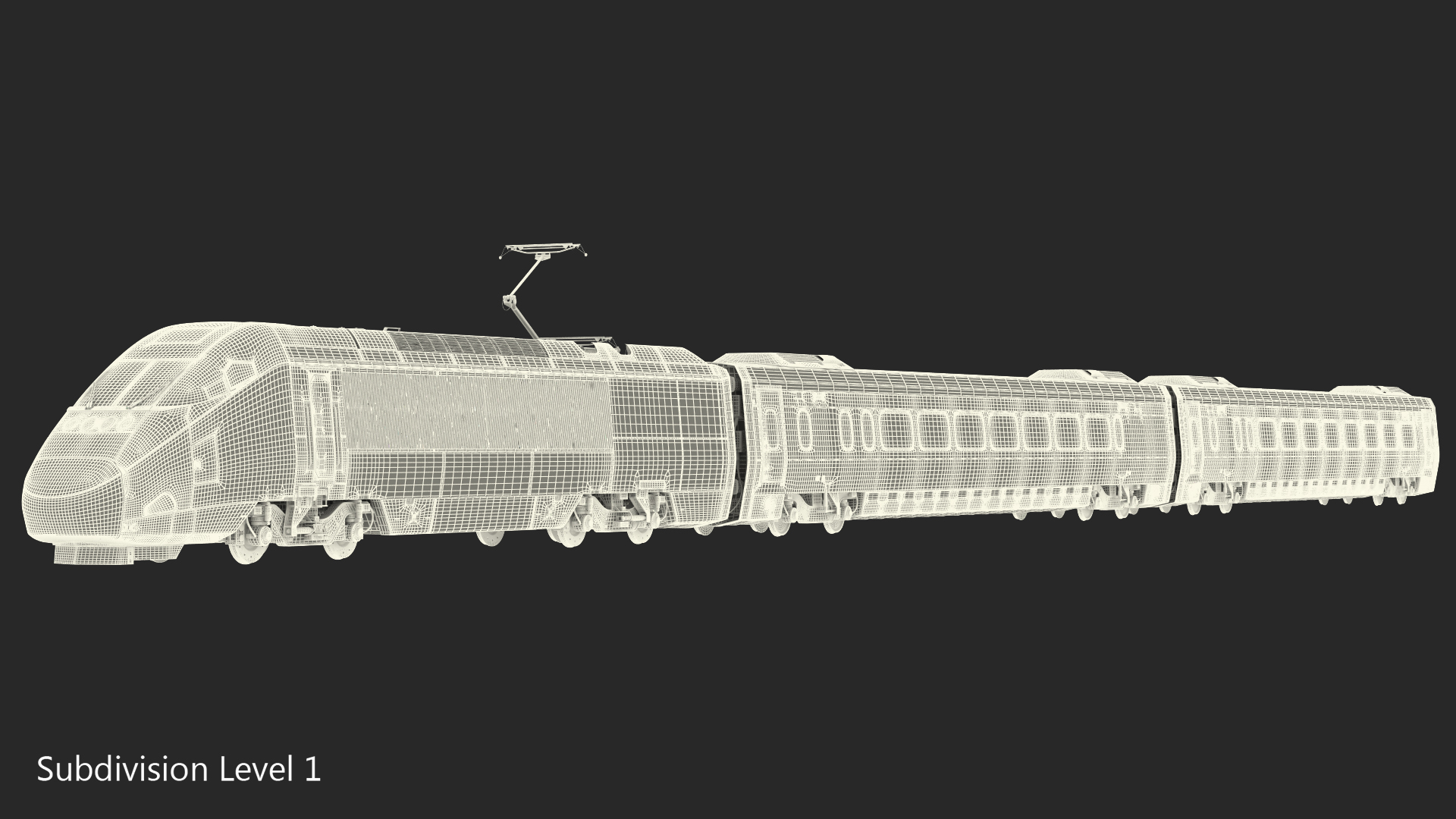 3D Amtrak Acela Express Train Rigged model