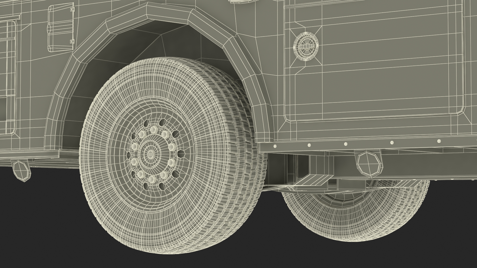 Fire Engine Rigged for Maya 3D