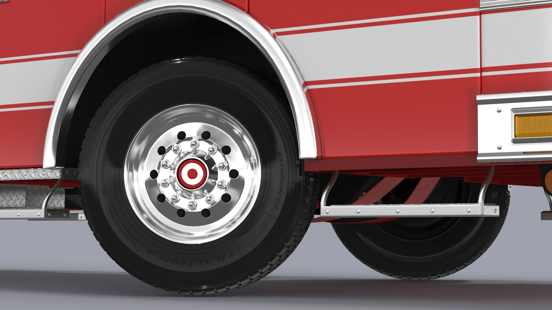 Fire Engine Rigged for Maya 3D