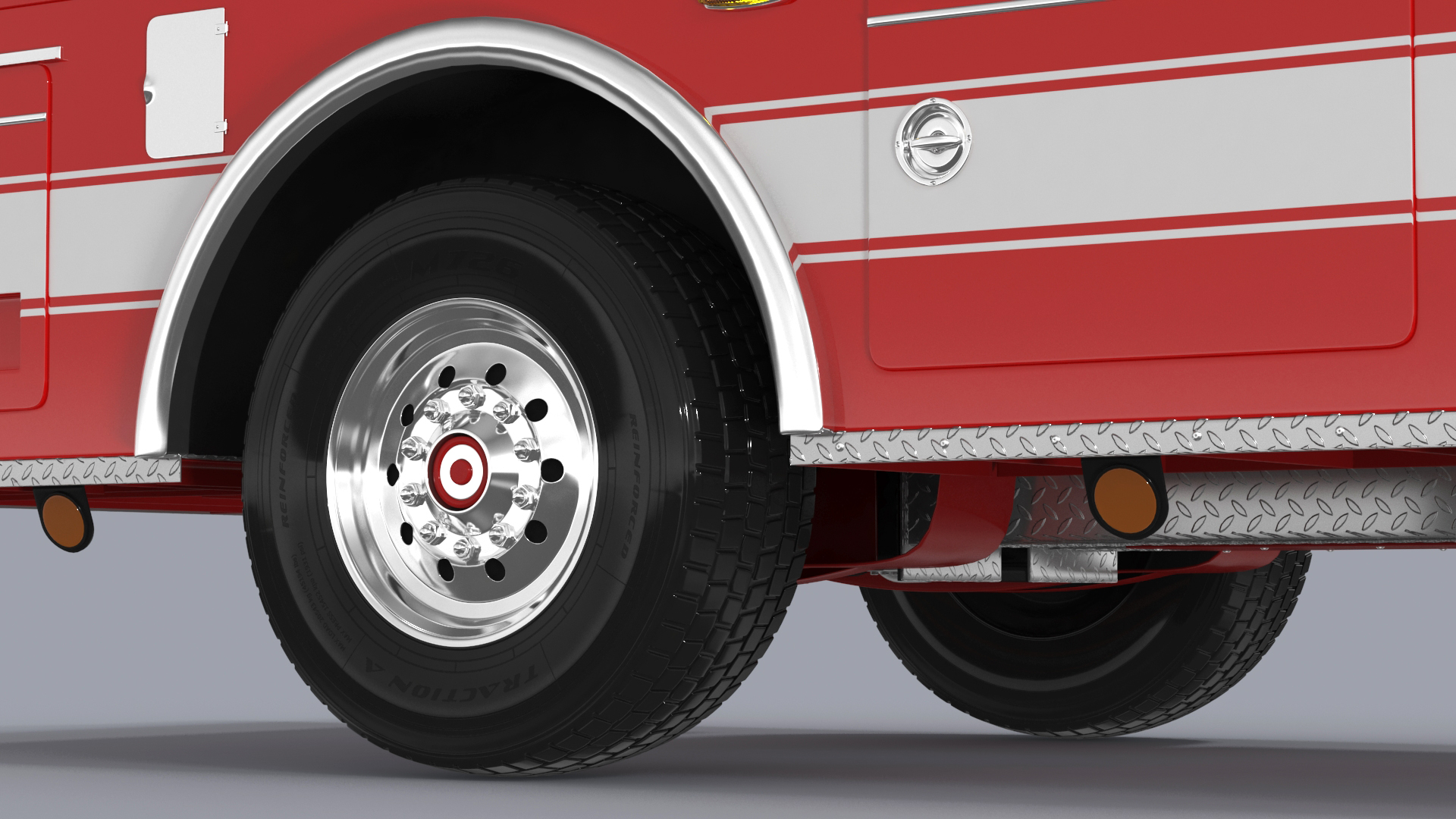 Fire Engine Rigged for Maya 3D