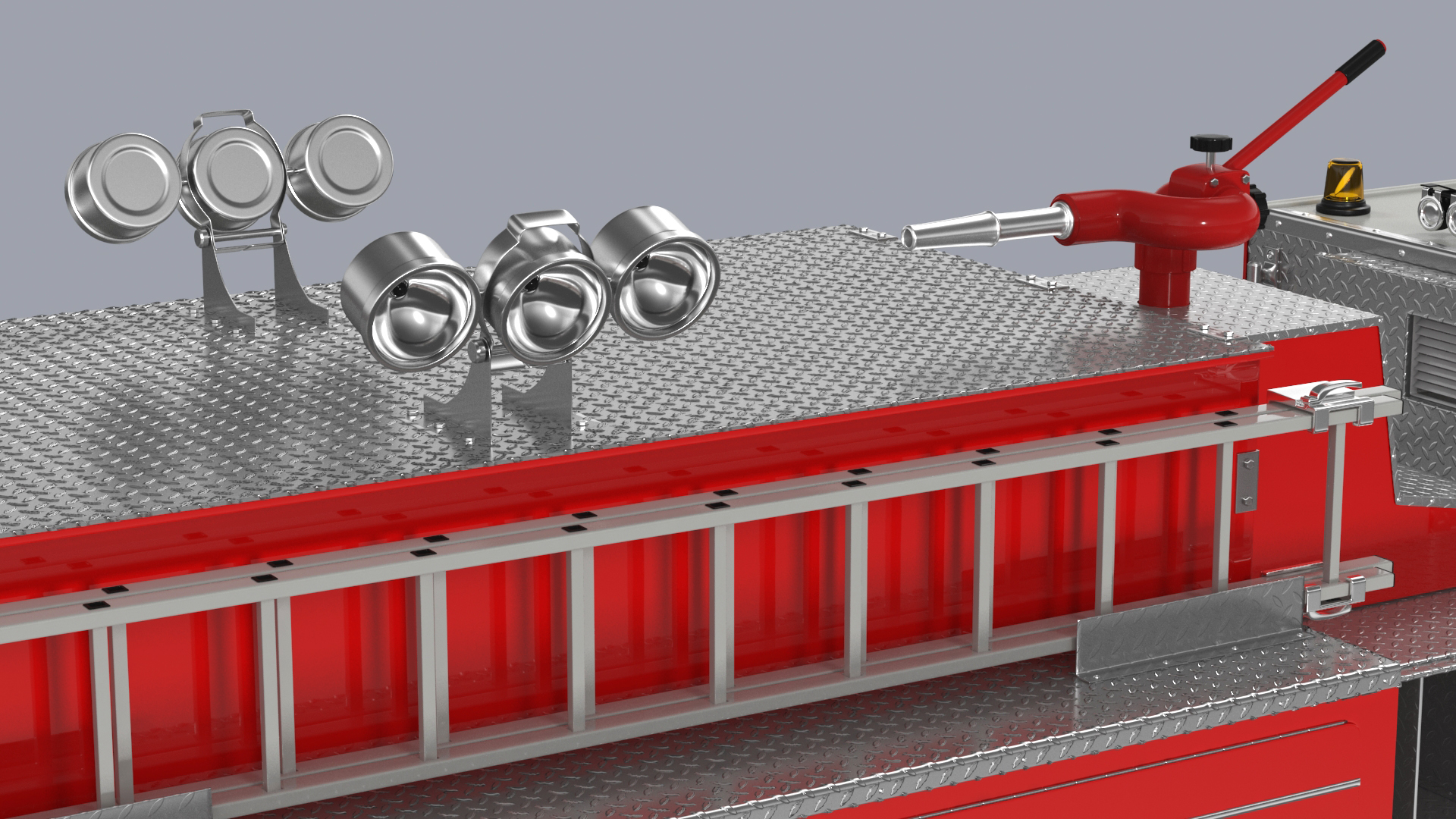 Fire Engine Rigged for Maya 3D