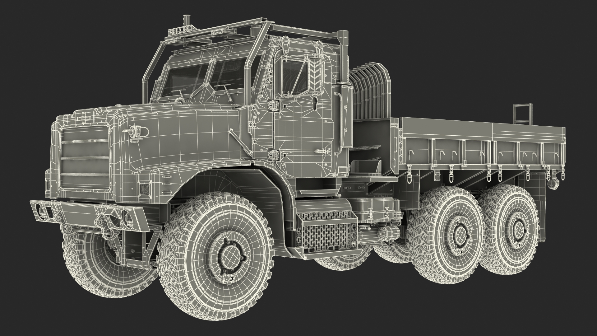 Medium Tactical Vehicle 6x6 Rigged 3D model