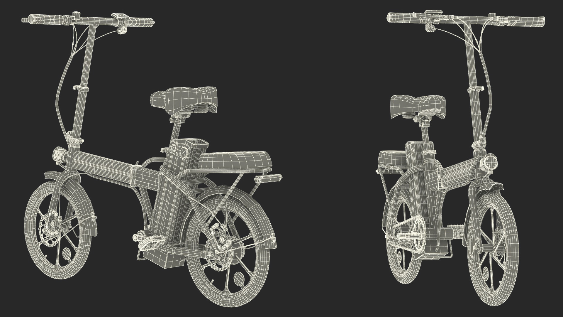 3D model Electric Bike Colorway Black Rigged