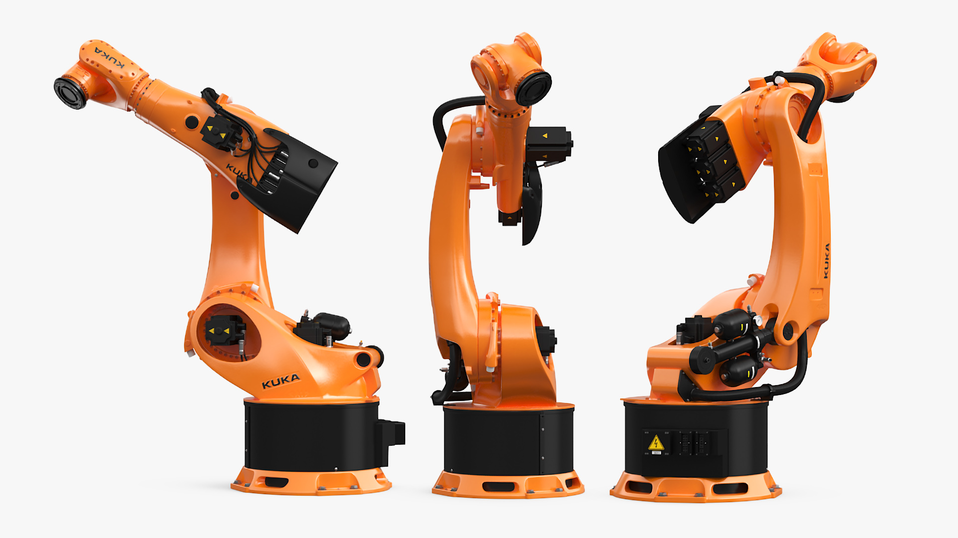 3D KUKA KR 500 FORTEC Industrial Robot Arm Rigged