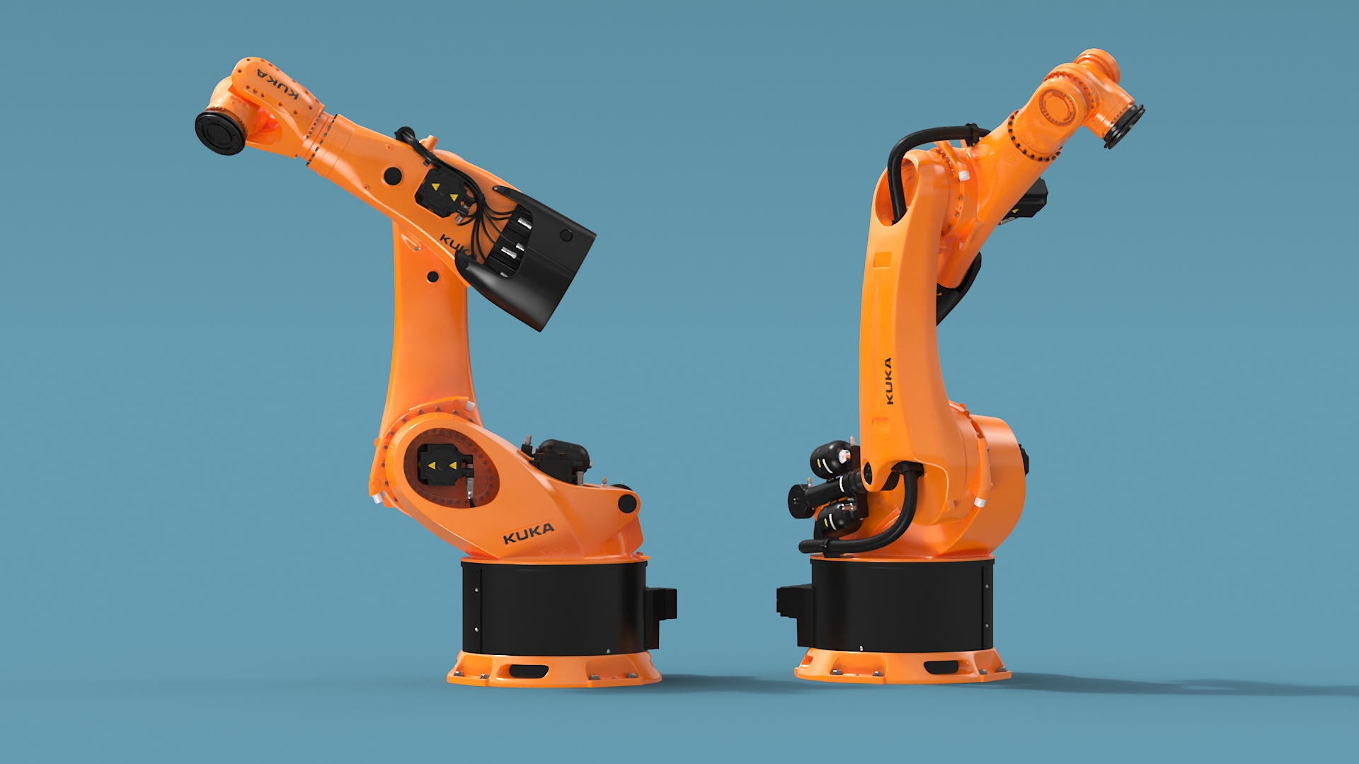 3D KUKA KR 500 FORTEC Industrial Robot Arm Rigged