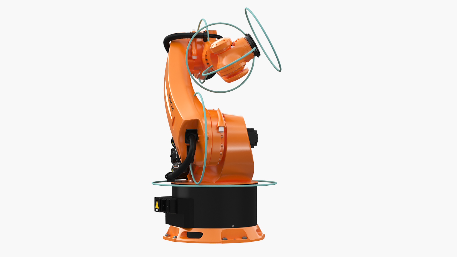 3D KUKA KR 500 FORTEC Industrial Robot Arm Rigged