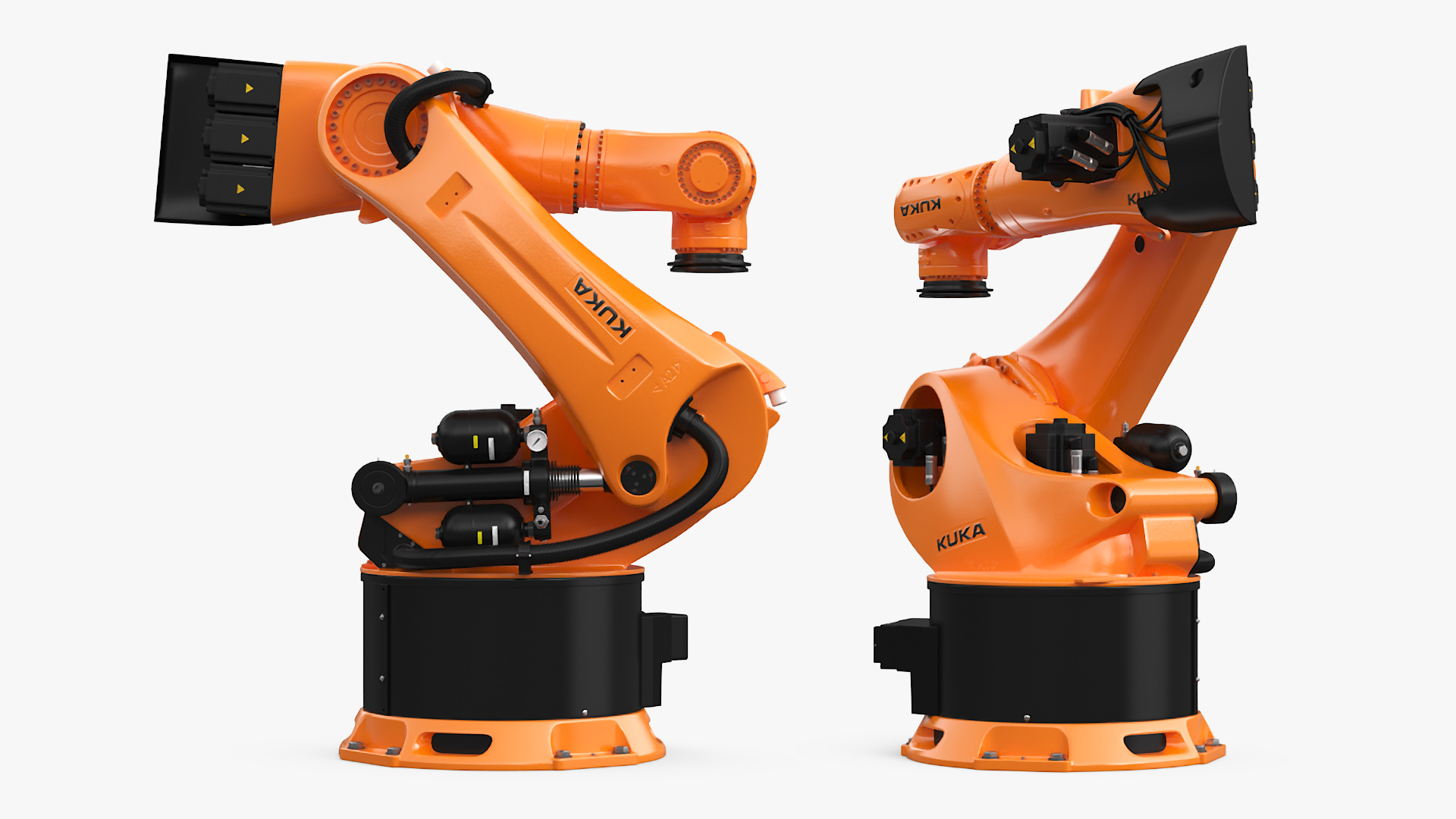 3D KUKA KR 500 FORTEC Industrial Robot Arm Rigged