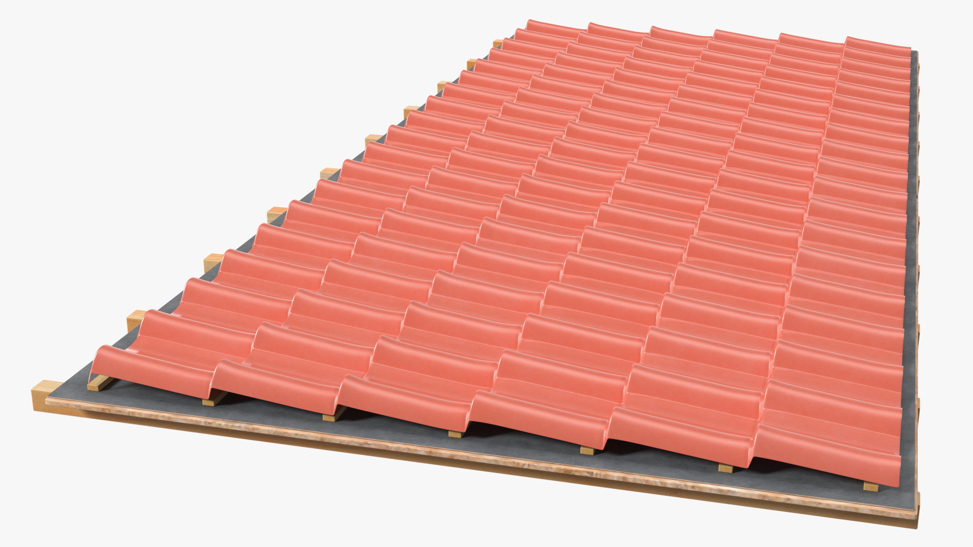 3D Metal Roofing model