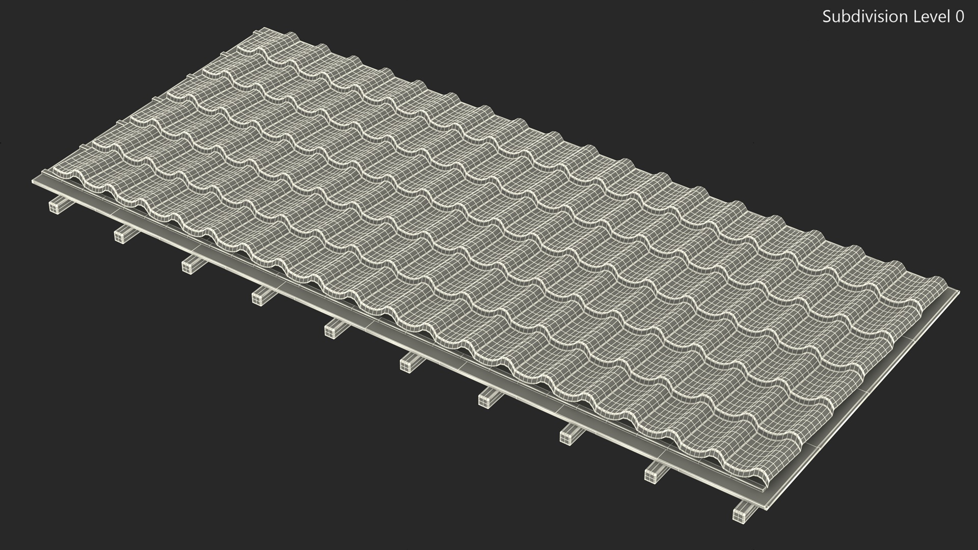 3D Metal Roofing model