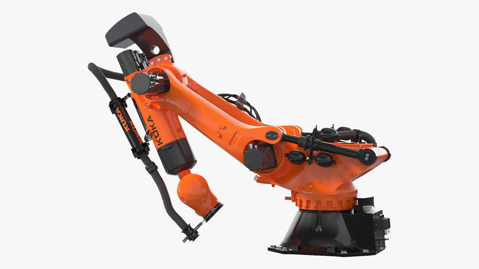 3D Ultra Robot Arm KUKA KR FORTEC Rigged for Maya