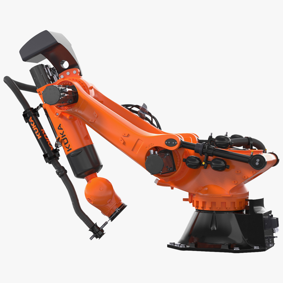 3D Ultra Robot Arm KUKA KR FORTEC Rigged for Maya