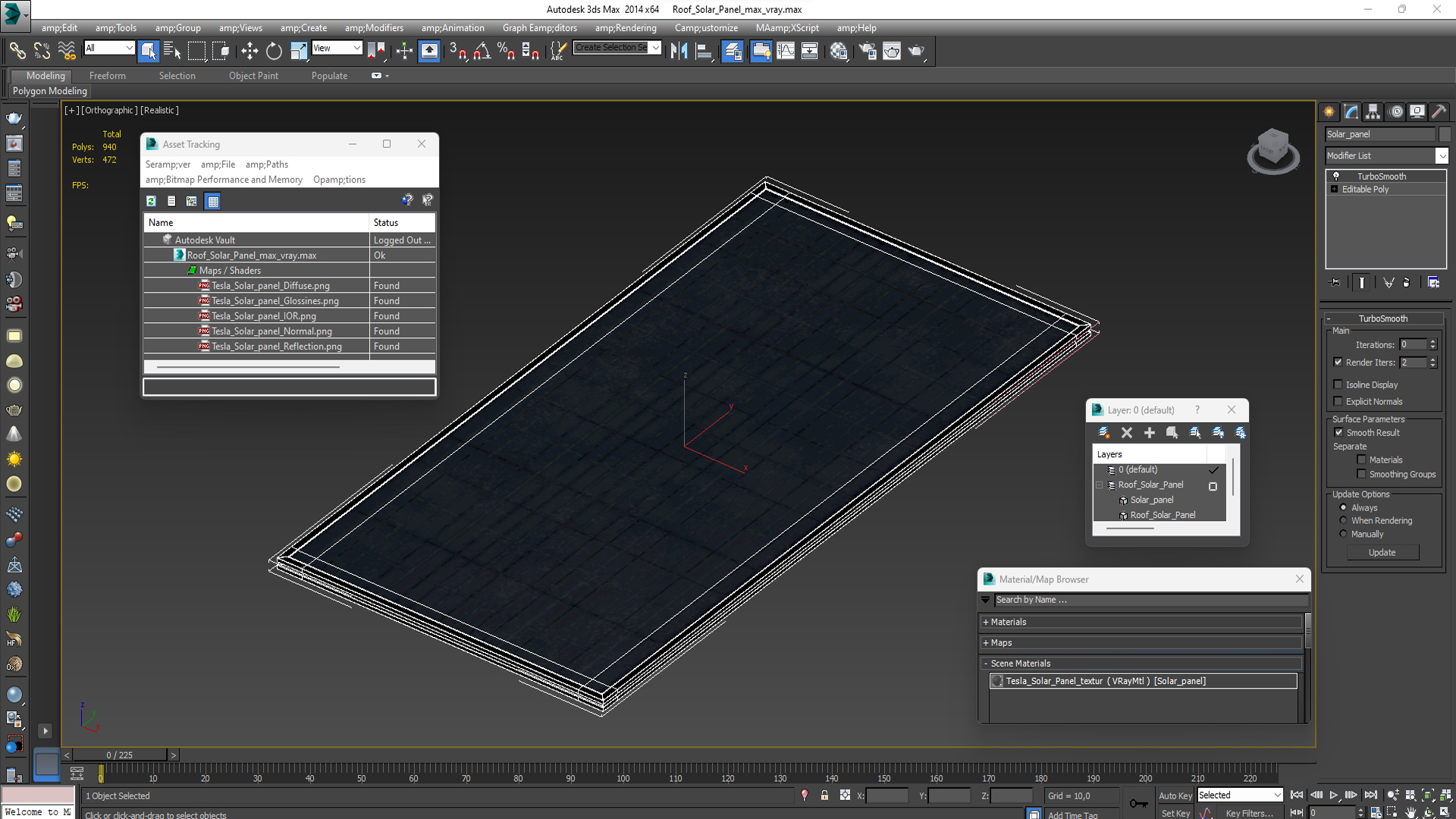 3D Roof Solar Panel