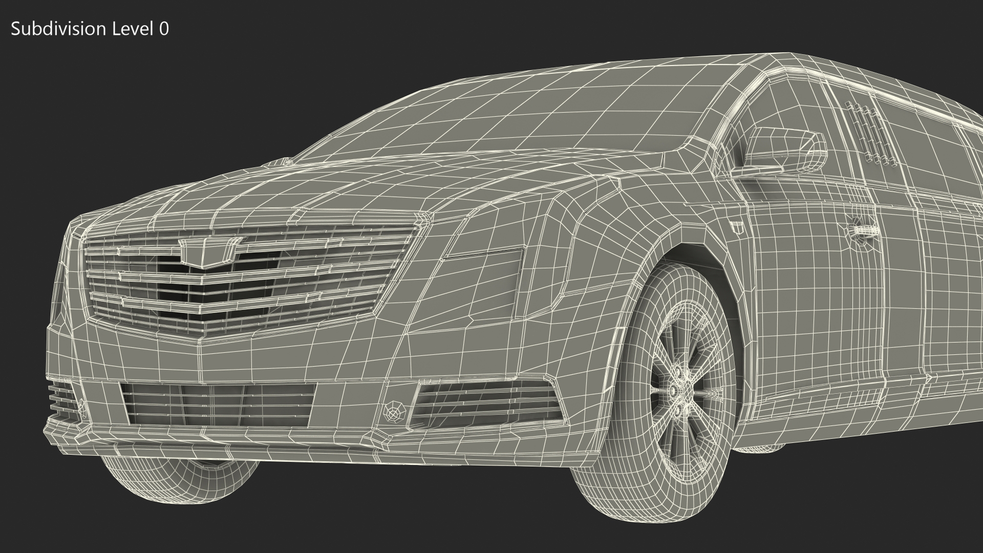 3D Limousine Cadillac XTS 70 Simple Interior