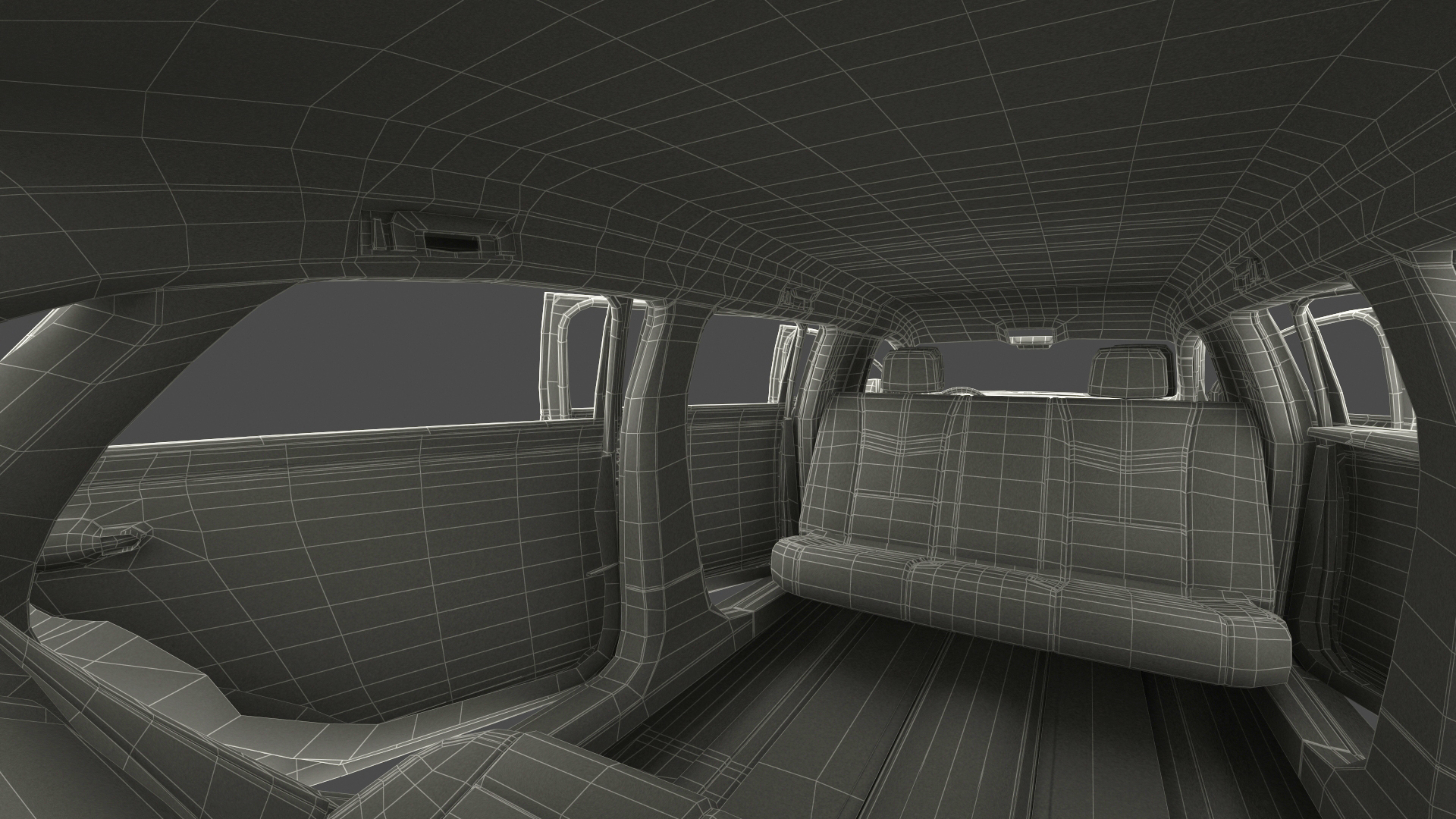 3D Limousine Cadillac XTS 70 Simple Interior