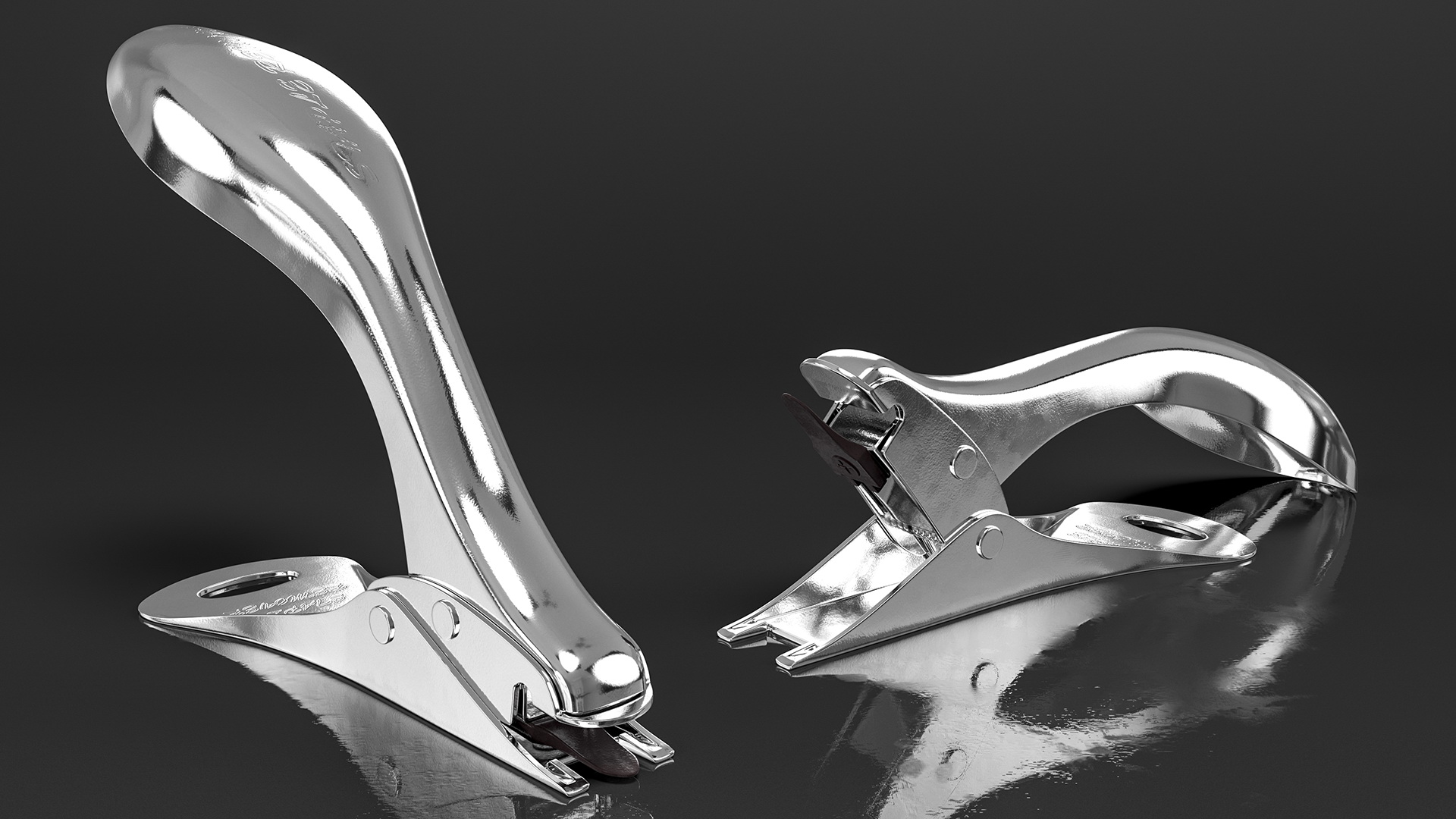 Heavy Duty Chrome Staple Remover 3D