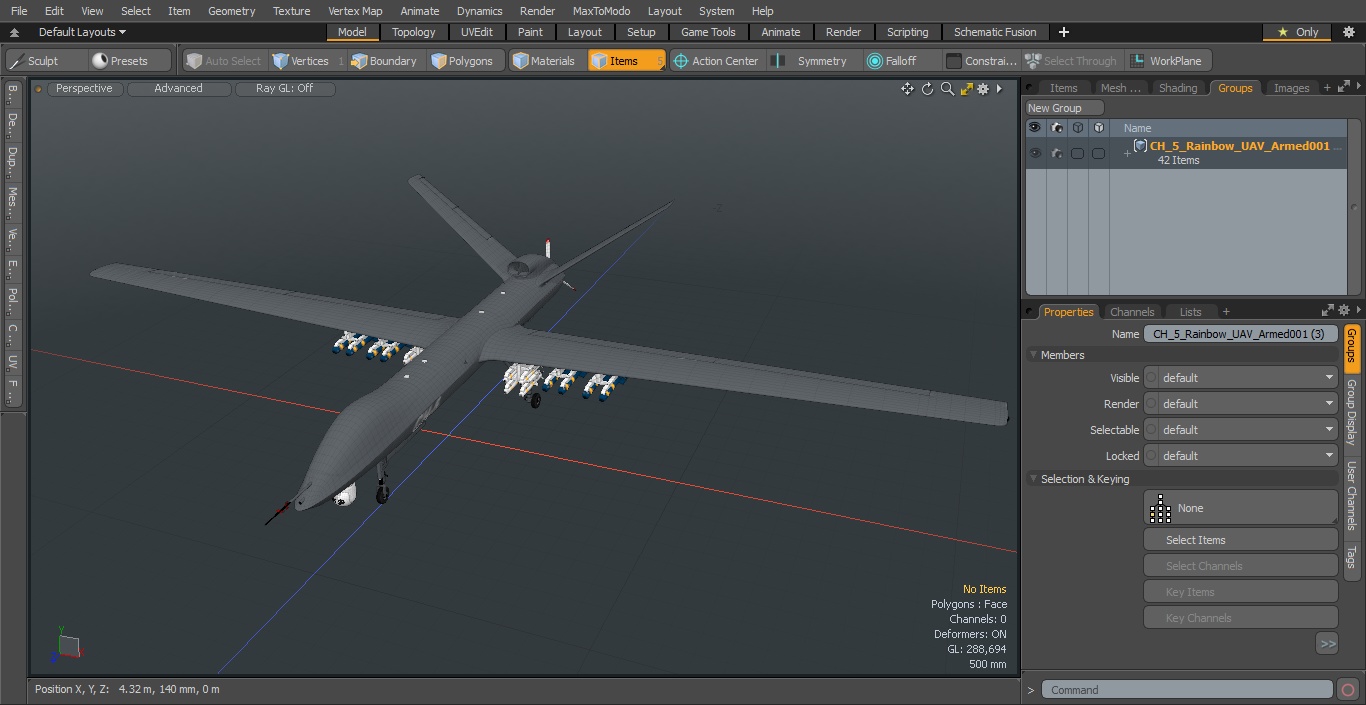 CH-5 Rainbow UAV Armed 3D